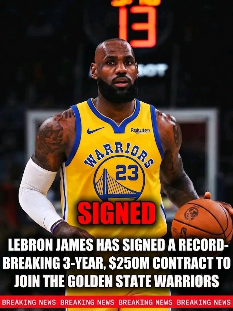 BREAKING: LeBron James officially agreed to a two-year maximum contract with the Golden State Warriors…view Details 👇 